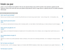 Tablet Screenshot of kiosk-za-pse.blogspot.com