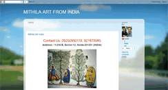 Desktop Screenshot of mithilaartindia.blogspot.com