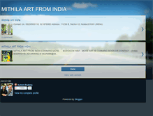 Tablet Screenshot of mithilaartindia.blogspot.com