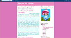 Desktop Screenshot of cantinhodaspalavras.blogspot.com