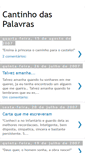 Mobile Screenshot of cantinhodaspalavras.blogspot.com