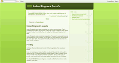 Desktop Screenshot of indianringneckparrots.blogspot.com