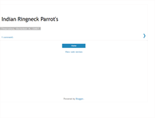 Tablet Screenshot of indianringneckparrots.blogspot.com