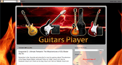 Desktop Screenshot of guitars-player.blogspot.com