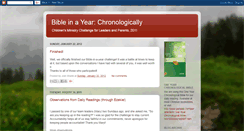 Desktop Screenshot of bibleinyear.blogspot.com