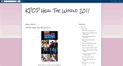 Desktop Screenshot of kpophealtheworld2011sg.blogspot.com