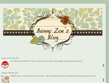 Tablet Screenshot of bunny-zoes.blogspot.com