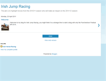 Tablet Screenshot of irishjumpracing.blogspot.com