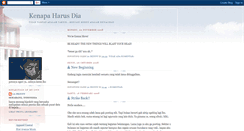 Desktop Screenshot of kenapaharuspindah.blogspot.com