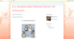 Desktop Screenshot of incapacidadlaboral.blogspot.com