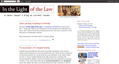 Desktop Screenshot of canonlawblog.blogspot.com