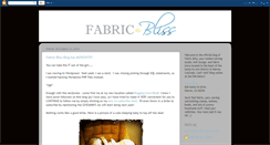 Desktop Screenshot of fabricblissdenver.blogspot.com