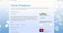 Desktop Screenshot of check-n-balance.blogspot.com