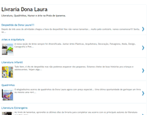 Tablet Screenshot of livrariadonalaura.blogspot.com