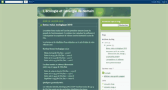 Desktop Screenshot of environnementdedemain.blogspot.com