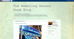 Desktop Screenshot of mumblingbanana.blogspot.com