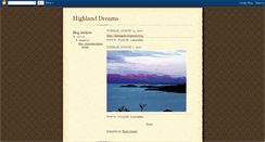 Desktop Screenshot of highland-dreams.blogspot.com