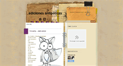 Desktop Screenshot of edicionesantipaticas.blogspot.com