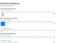 Tablet Screenshot of edicionesantipaticas.blogspot.com