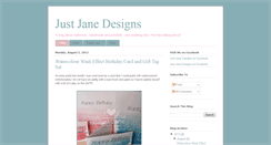 Desktop Screenshot of justjanedesigns.blogspot.com