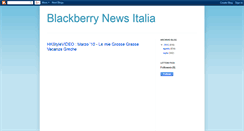 Desktop Screenshot of blackberry-news-italia.blogspot.com