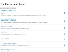 Tablet Screenshot of blackberry-news-italia.blogspot.com