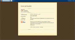 Desktop Screenshot of livetpalandet.blogspot.com