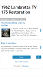 Mobile Screenshot of lambrettarestoration.blogspot.com