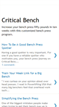 Mobile Screenshot of critical-bench.blogspot.com