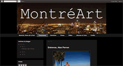 Desktop Screenshot of montreart.blogspot.com