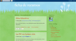 Desktop Screenshot of fichaderecursos.blogspot.com