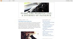 Desktop Screenshot of pearlthediabeticcat.blogspot.com