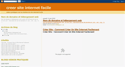 Desktop Screenshot of creer-site-internet-facile.blogspot.com