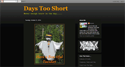 Desktop Screenshot of daystooshort.blogspot.com