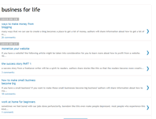Tablet Screenshot of lifeforbussines.blogspot.com