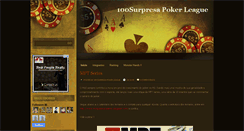 Desktop Screenshot of 100surpresapokerleague.blogspot.com