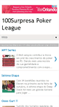 Mobile Screenshot of 100surpresapokerleague.blogspot.com