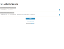 Tablet Screenshot of lesurbaindigenes.blogspot.com