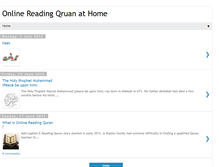 Tablet Screenshot of ereadingquran.blogspot.com