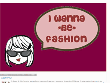 Tablet Screenshot of iwannabefashion.blogspot.com