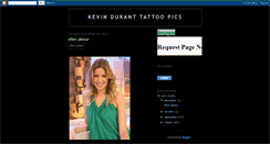 Desktop Screenshot of kevinduranttattoopics.blogspot.com