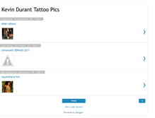 Tablet Screenshot of kevinduranttattoopics.blogspot.com