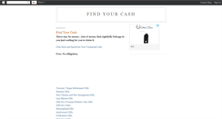 Desktop Screenshot of findyourcash.blogspot.com