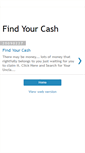 Mobile Screenshot of findyourcash.blogspot.com