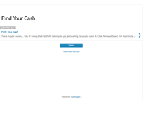 Tablet Screenshot of findyourcash.blogspot.com