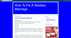 Desktop Screenshot of fix-a-sexless-marriage.blogspot.com