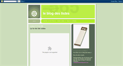 Desktop Screenshot of leblogdeslistes.blogspot.com