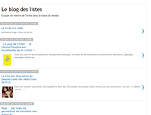 Tablet Screenshot of leblogdeslistes.blogspot.com