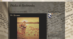 Desktop Screenshot of petalasdesentimentos.blogspot.com