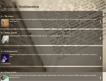 Tablet Screenshot of petalasdesentimentos.blogspot.com